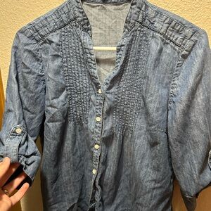 J. McLaughlin Casual Blue Button Down Shirt